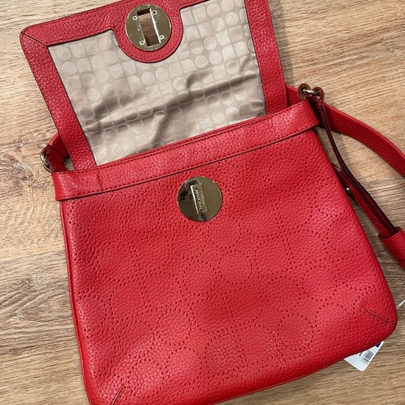 kate spade Vanessa Red Leather Shoulder Bag ♠️ - Picture 7 of 12